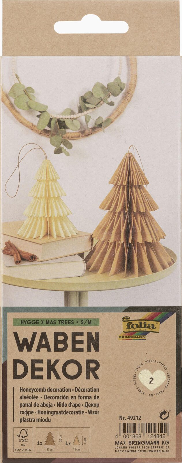 folia WabendekoTanne creme/beige