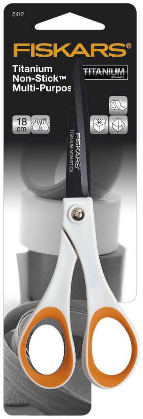 FISKARS® Scheren FISKARS Schere 18cm 1Stk. 18 cm weiß, orange