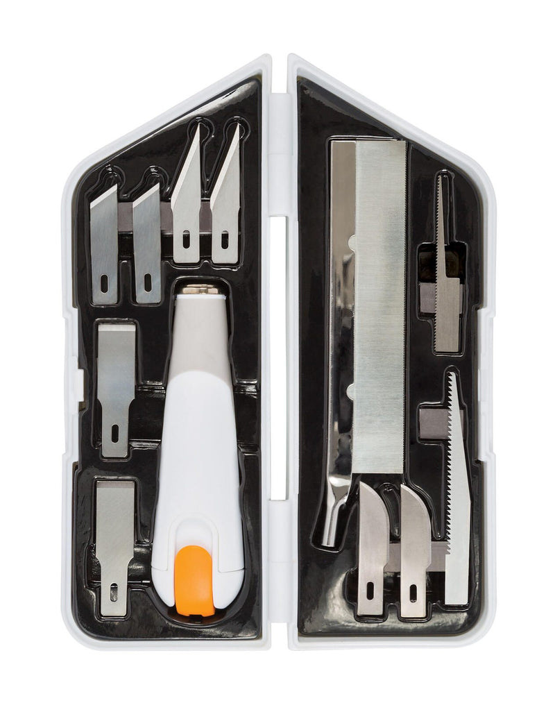FISKARS® Cuttermesser-Set 21 cm weiß, orange