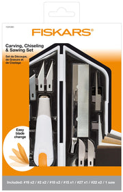 FISKARS® Cuttermesser-Set 21 cm weiß, orange