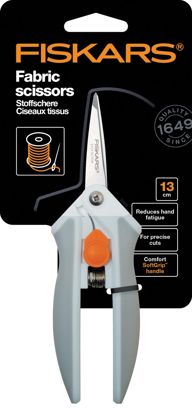 FISKARS® Scheren FISKARS Schere EASM 1St. 16 cm weiß, grau