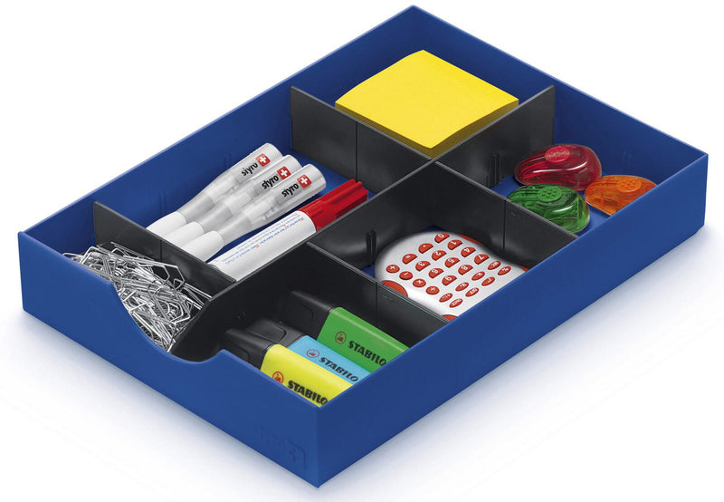 styro Schubladeneinsatz Polystyrol blau