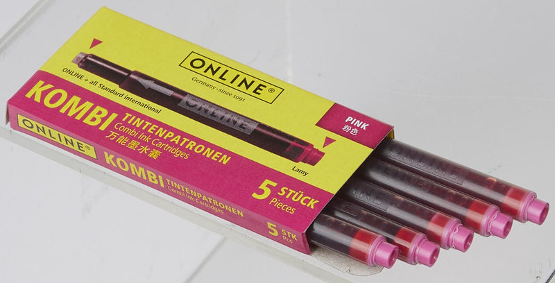 ONLINE® Tintenpatronen für Füller pink