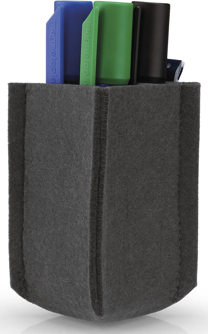 magnetoplan Stiftehalter 6,0 x 6,0 x 10,0 cm grau