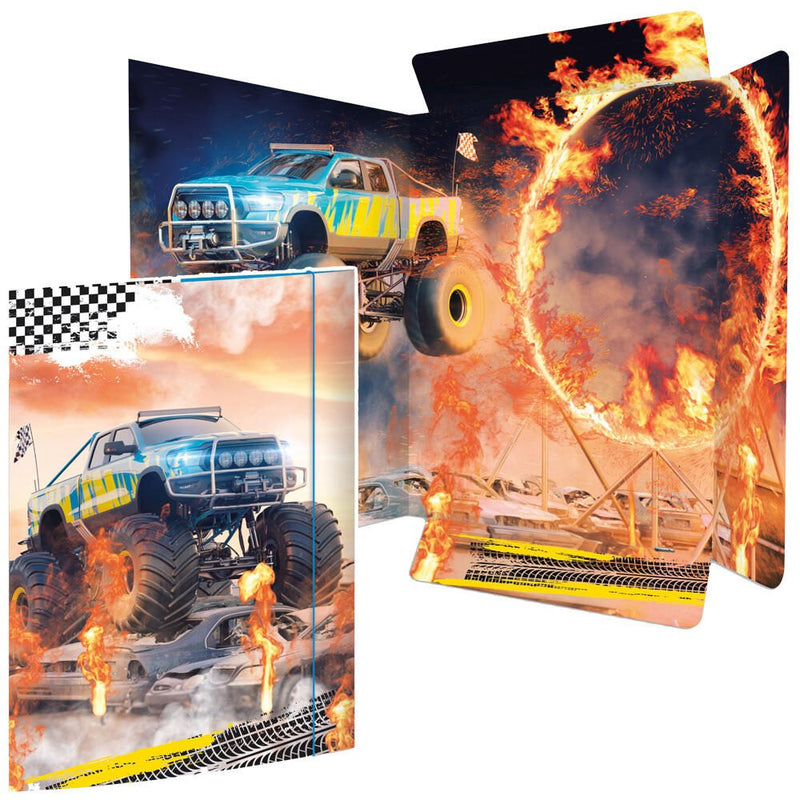 RNK-Verlag Zeichenmappe A3 Monster Trucks