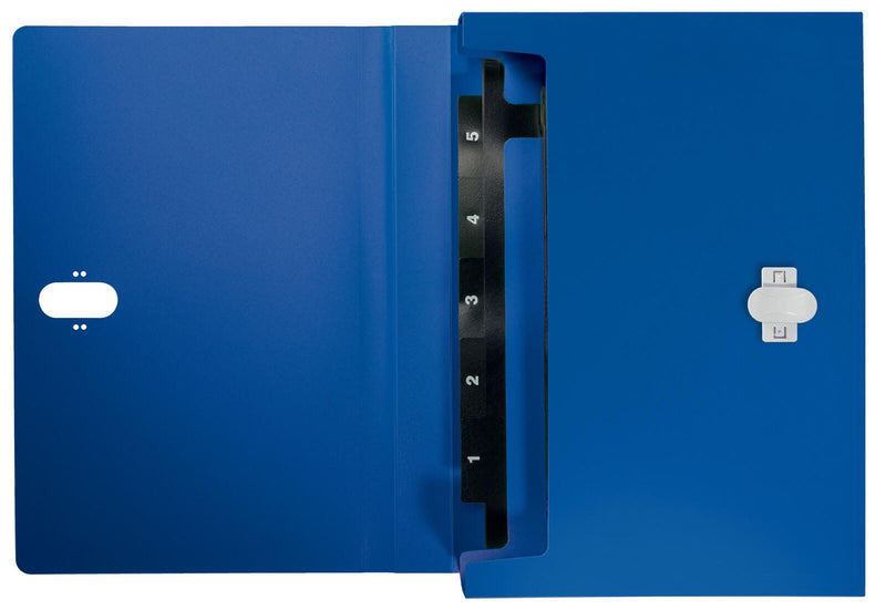 LEITZ Fächermappe DIN A4 5-Fach blau