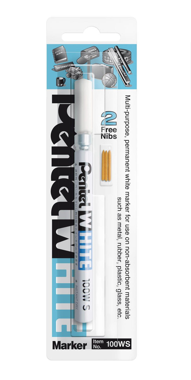 Pentel Industriemarker 1.0 mm Weiß