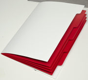 PAGNA Ordnungsmappen DIN A4 5-Fach 1x weiß-gelb, grün, schwarz, rot, blau