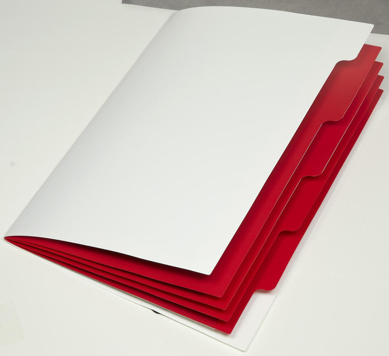 PAGNA Ordnungsmappen DIN A4 5-Fach 1x weiß-gelb, grün, schwarz, rot, blau