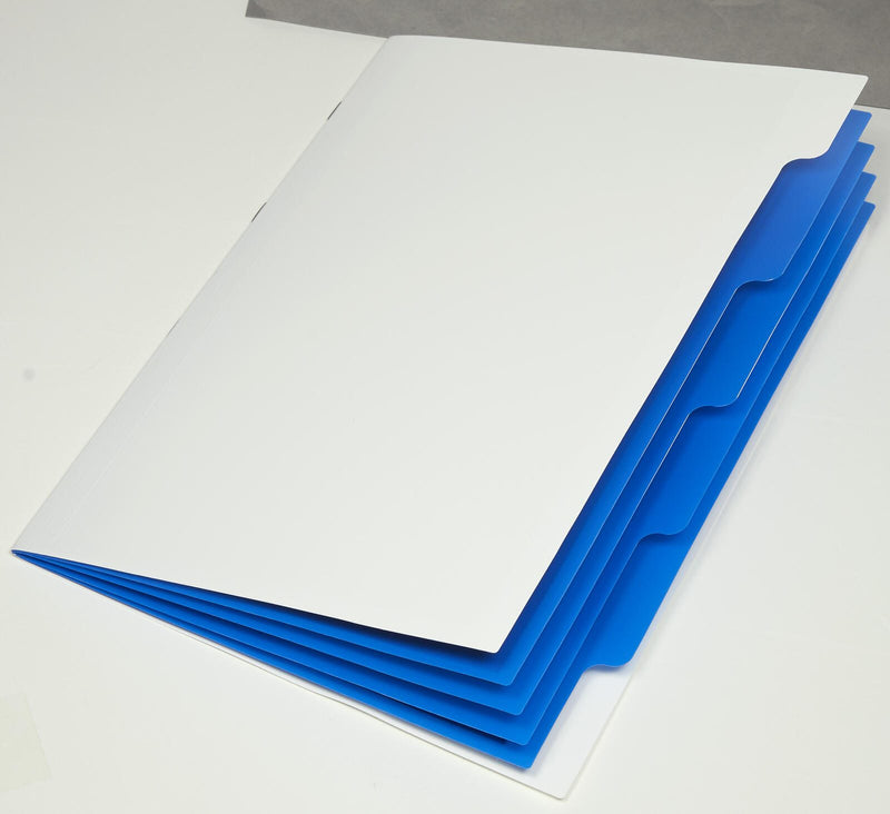 PAGNA Ordnungsmappen DIN A4 5-Fach 1x weiß-gelb, grün, schwarz, rot, blau