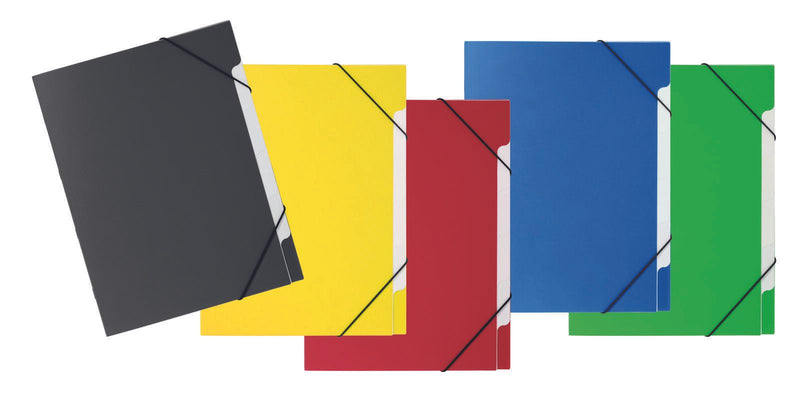PAGNA Ordnungsmappe DIN A4 5-Fach 1x schwarz, gelb, rot, blau, grün