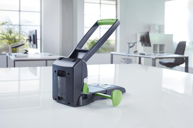 novus Registraturlocher B2200 re+new schwarz/grün