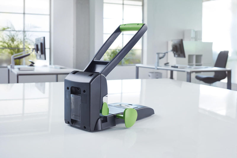 novus Registraturlocher B2200 re+new schwarz/grün