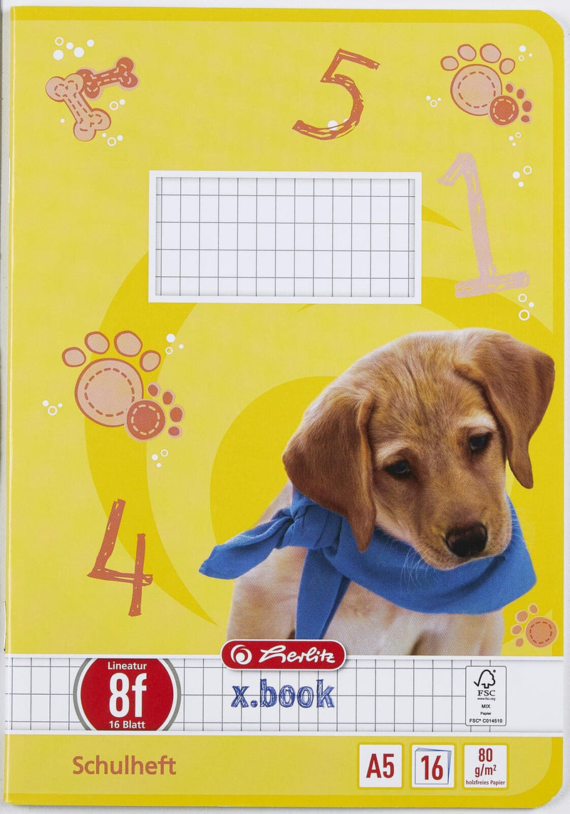 herlitz Schulheft DIN A5 16 Blatt