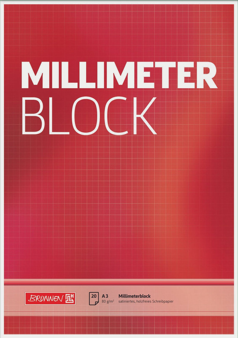 BRUNNEN Millimeterblock DIN A3 Millimeter
