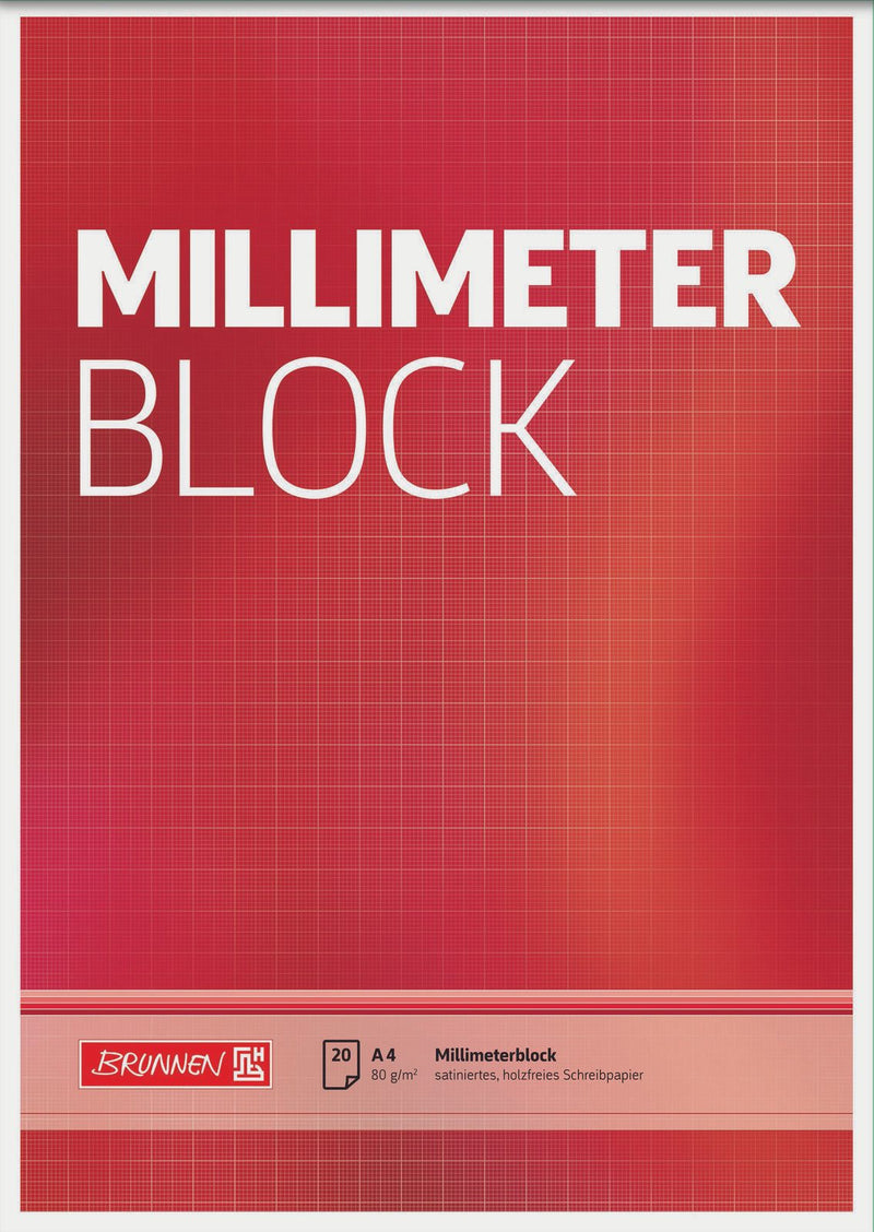 BRUNNEN Millimeterblock DIN A4 Millimeter