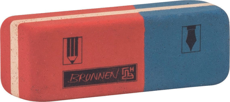 BRUNNEN Radiergummi rot/blau