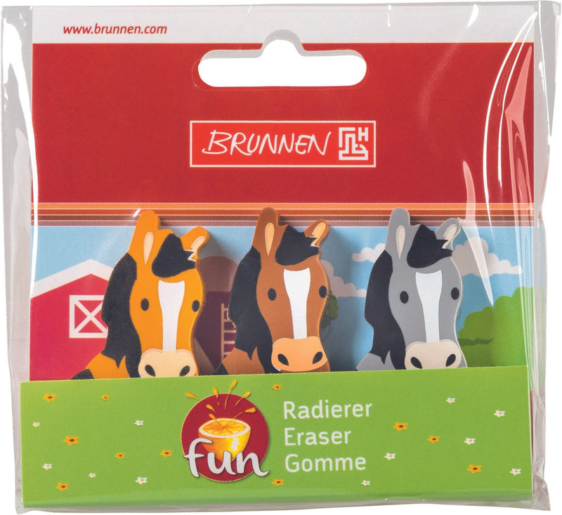 BRUNNEN Radiergummis braun, grau, beige
