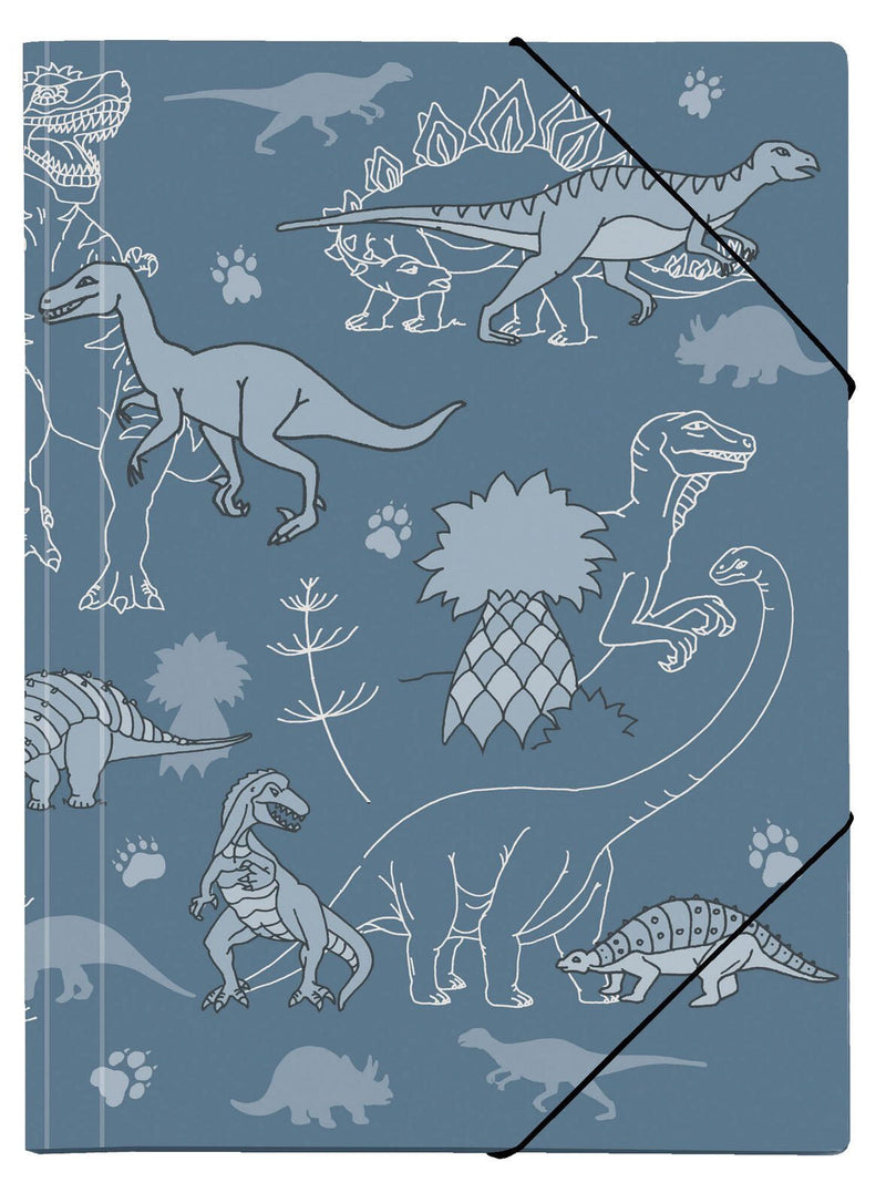 VELOFLEX Sammelmappe Dinos A3 blau