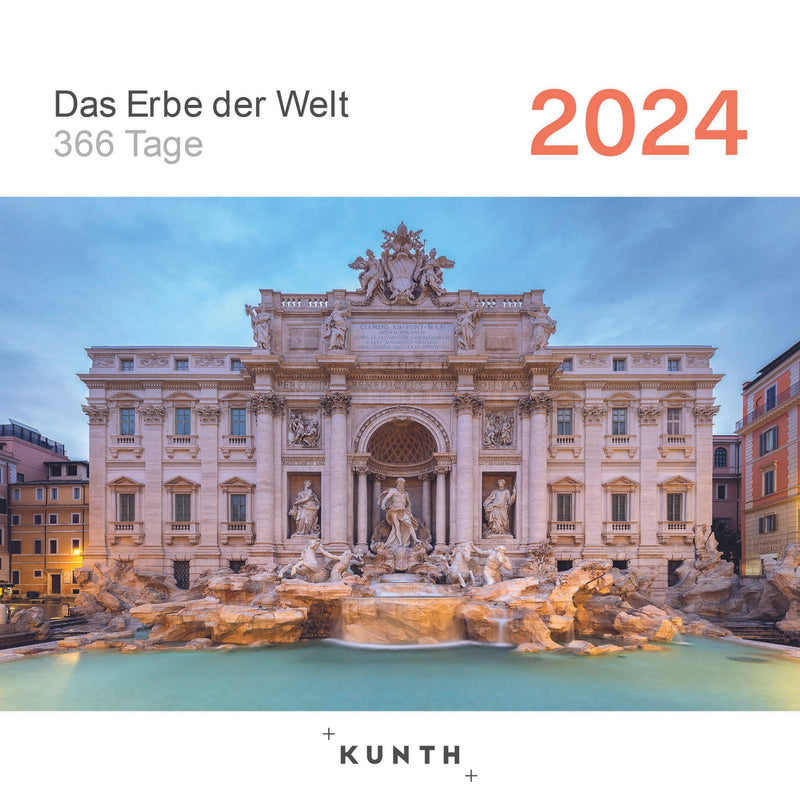KUNTH Tischkalender Tagesabreißkalender Das Erbe der Welt 2024 Bilder