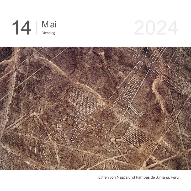 KUNTH Tischkalender Tagesabreißkalender Das Erbe der Welt 2024 Bilder