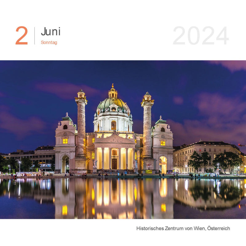 KUNTH Tischkalender Tagesabreißkalender Das Erbe der Welt 2024 Bilder