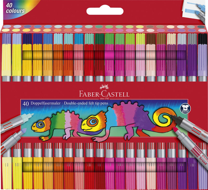 FABER-CASTELL Filzstifte Mehrfarbig 1.0 + 3.0 + 5.0 mm