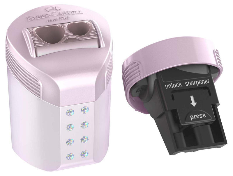 FABER-CASTELL Dosenspitzer doppelt rosa, lila oder türkis