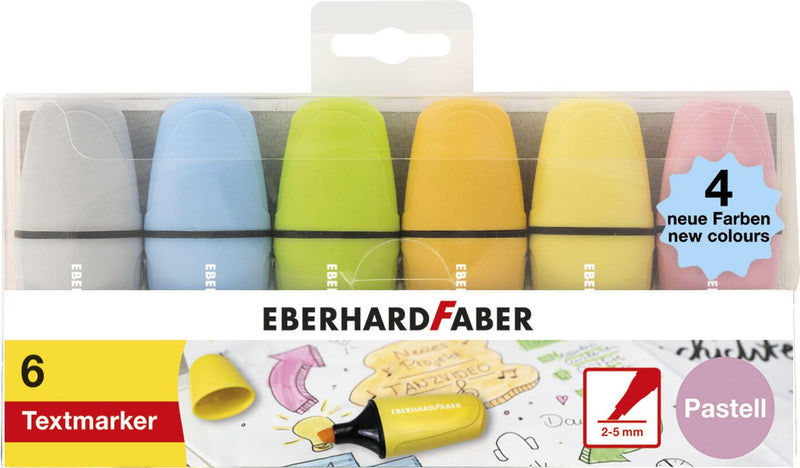 EBERHARD FABER Mini Pastell Textmarker Mehrfarbig