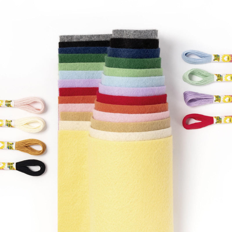 folia Bastelfilz-Set mehrfarbig