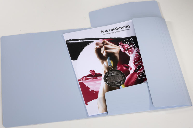 PAGNA Eckspanner Pastel Eco DIN A4 graublau
