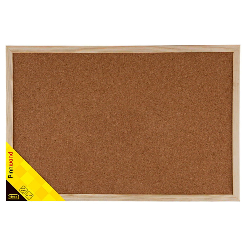 Idena Pinnwand mit Zubehör 60,0 x 40,0 cm Kork braun