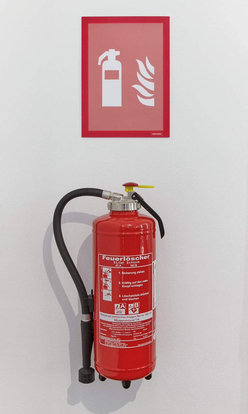 magnetoplan Magnetrahmen selbstklebend A4 rot