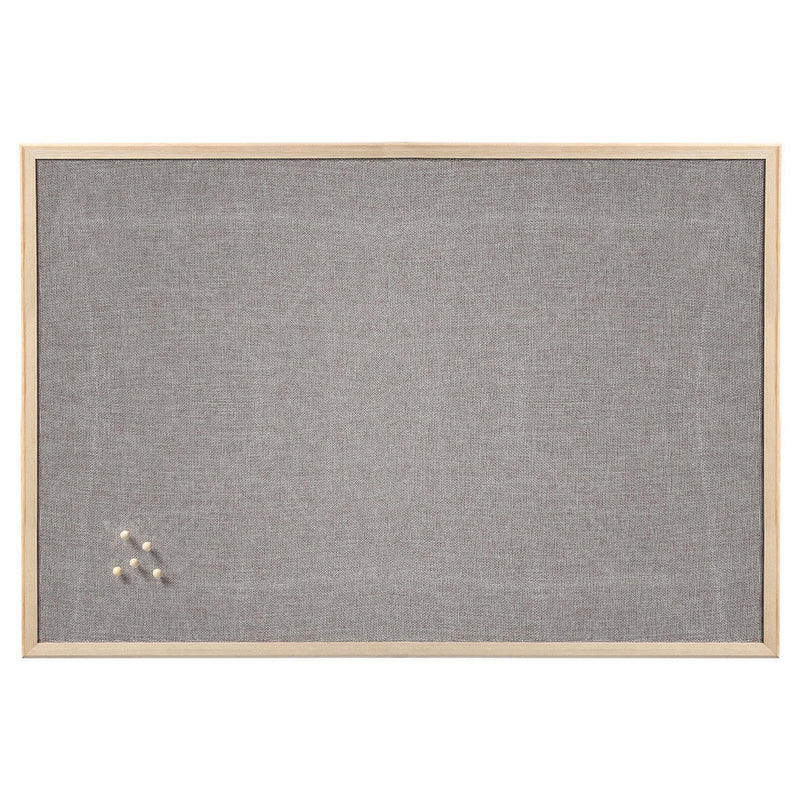 Zeller Pinnwand 80,0 x 60,0 cm Leinen grau