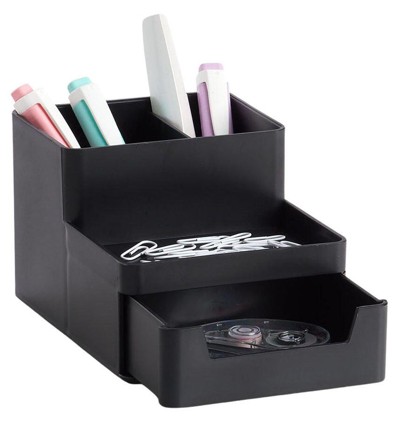 Zeller Schreibtisch-Organizer 15,3 x 11,2 x 9,3 cm schwarz