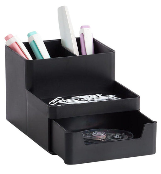 Zeller Schreibtisch-Organizer 15,3 x 11,2 x 9,3 cm schwarz