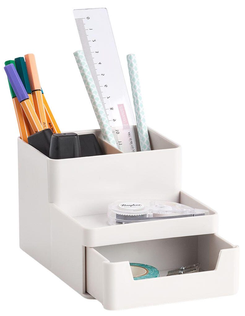 Zeller Schreibtisch-Organizer 15,3 x 11,2 x 9,3 cm grau