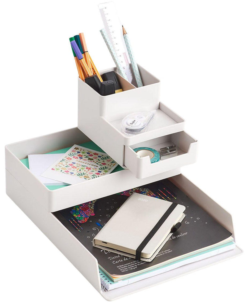 Zeller Schreibtisch-Organizer 15,3 x 11,2 x 9,3 cm grau