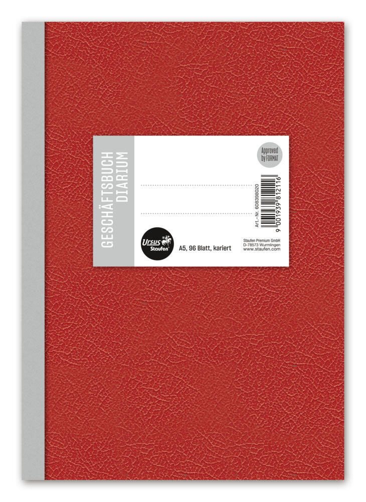 Staufen® Geschäftsbuch ca. DIN A5 kariert, 192 Seiten