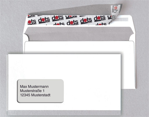 dots Briefumschläge DIN lang mit Fenster haftklebend