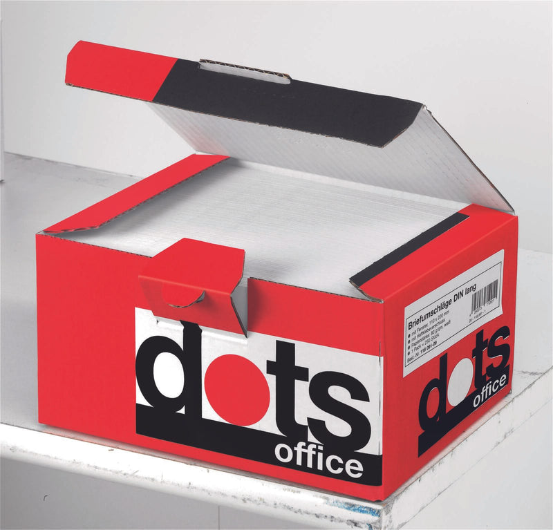 dots Briefumschläge DIN lang mit Fenster haftklebend