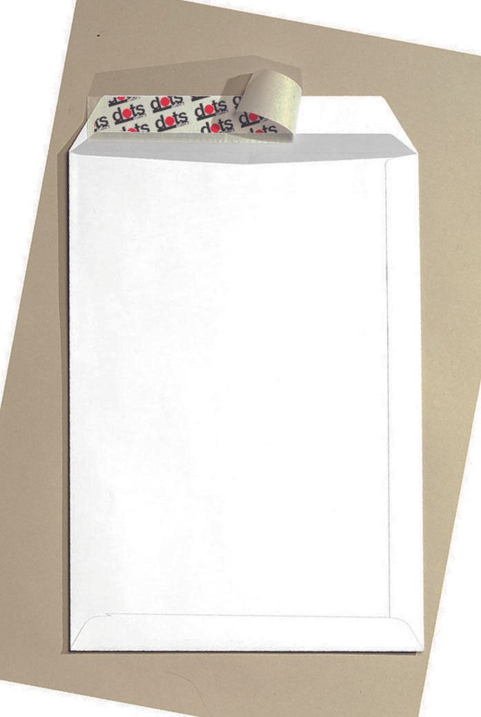dots Versandtaschen DIN C4 weiß