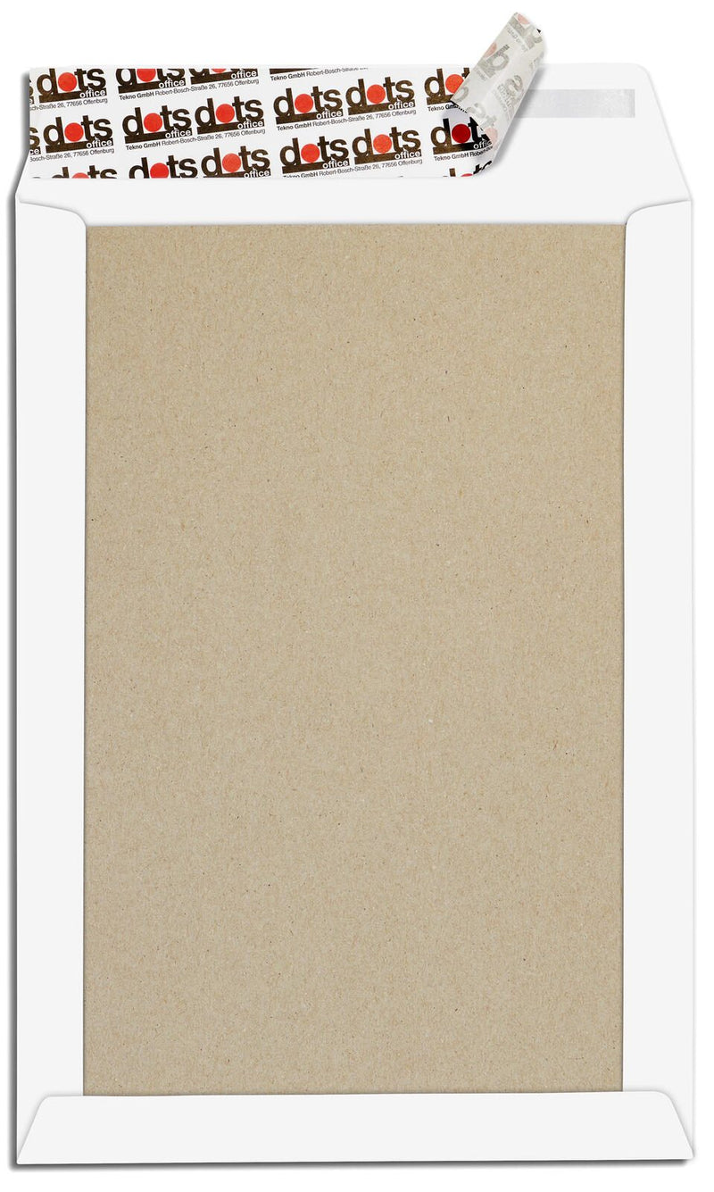 dots Papprückwandtaschen DIN B4 weiß