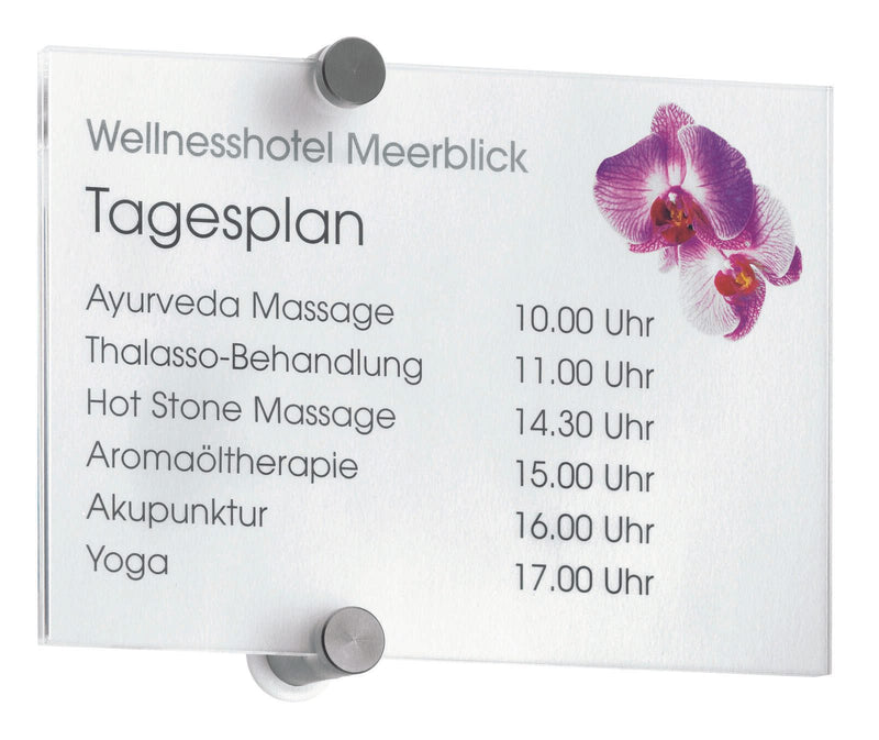 DURABLE Türschild 21,0 x 14,8 cm transparent