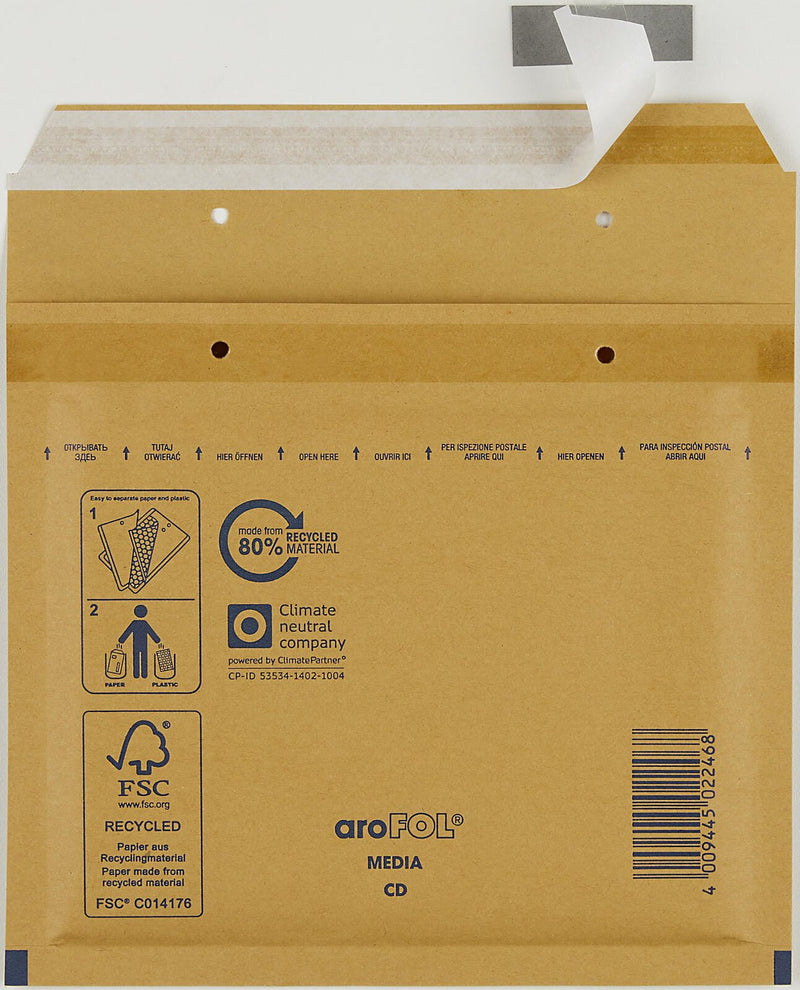 aroFOL® CLASSIC CD Luftpolstertaschen braun