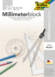 folia Millimeterblock DIN A4 Millimeter