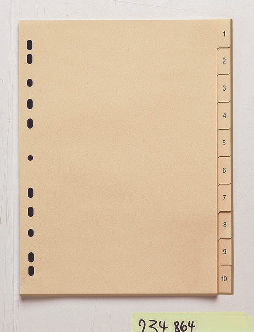 Ordnerregister Vollformat 1-10 DIN A4