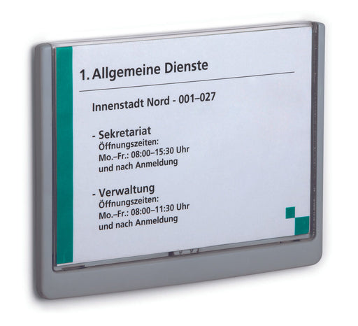 DURABLE Türschild 21,0 x 14,85 cm grafit