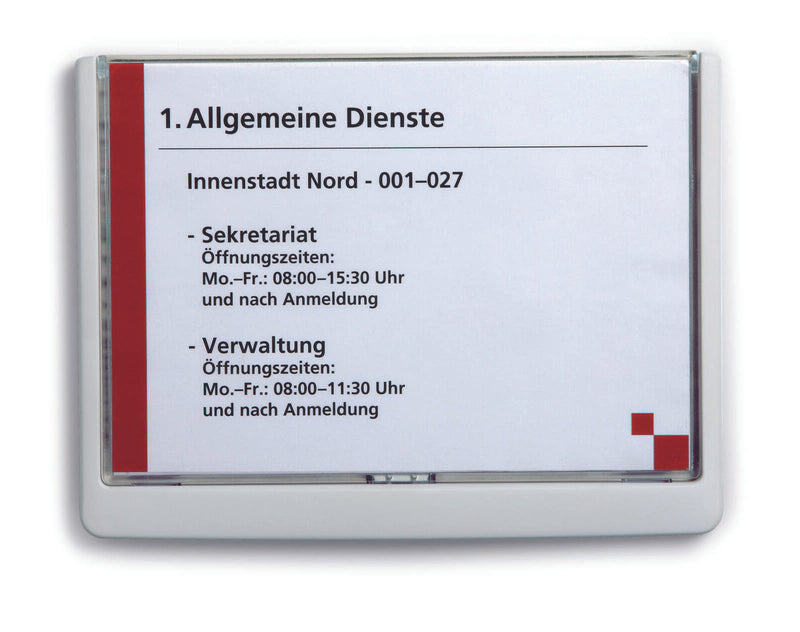 DURABLE Türschild 21,0 x 14,85 cm weiß