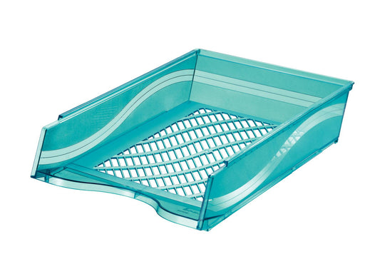 bene Briefablage DIN C4 blau-transparent
